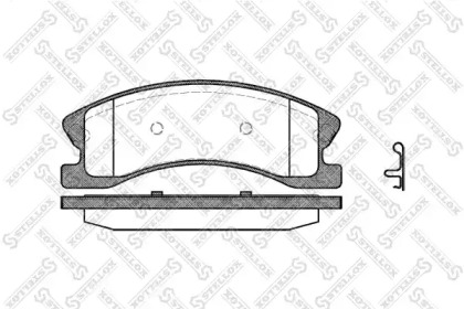 Комплект тормозных колодок STELLOX 984 002B-SX